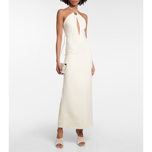 STAUD Abigail crêpe maxi dress - Picture 1 of 10